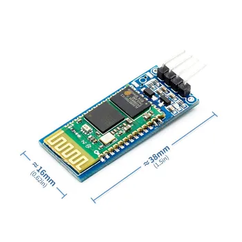 1PCS HC-06 Bluetooth pass-through moduly s univerzálna montáž s Zapnúť a štátu výstup bezdrôtový sériové od stroj Obrázok 1