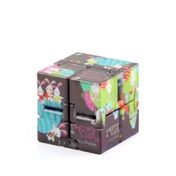 Farebné Veľkonočné Vzor Magic Cube Nepremokavé Stickerless Antiadhesive Groove Odbúranie Stresu Hádanky Hračka Pre Deti, Vzdelávacie Darček Obrázok 1