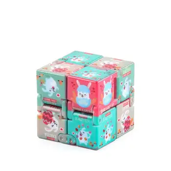 Farebné Veľkonočné Vzor Magic Cube Nepremokavé Stickerless Antiadhesive Groove Odbúranie Stresu Hádanky Hračka Pre Deti, Vzdelávacie Darček Obrázok 3