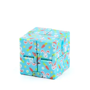 Farebné Veľkonočné Vzor Magic Cube Nepremokavé Stickerless Antiadhesive Groove Odbúranie Stresu Hádanky Hračka Pre Deti, Vzdelávacie Darček Obrázok 5