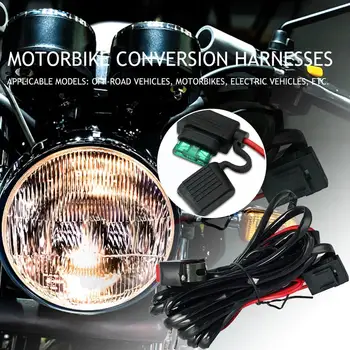 Motocykel Hmlové Svetlá Vodič Prepínať Postroj Motorke Svetlometu Reflektory, Drôt, Kábel DC 12V Relé sada Pre ATV Auto LED Pracovné L Z7R9 Obrázok 1