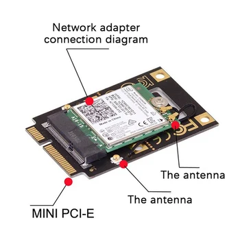 Nové M. 2 NGFF Na Mini PCI-E USB Adaptér Pre M. 2, Wifi, Bluetooth, Wlan Karta Intel AX200 9260 8265 8260 Pre Notebook Obrázok 4