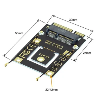 Nové M. 2 NGFF Na Mini PCI-E USB Adaptér Pre M. 2, Wifi, Bluetooth, Wlan Karta Intel AX200 9260 8265 8260 Pre Notebook Obrázok 5