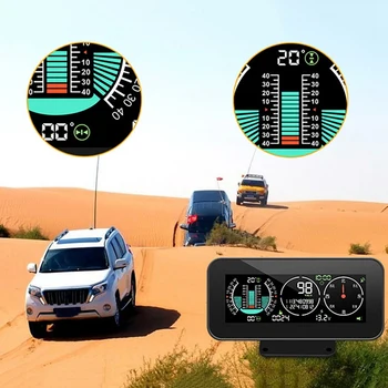 Pre Všetky Autá M60 Auta GPS HUD Rýchlomer Inteligentné Inclinometer Off-Road Rýchlosť Zobrazenie Nakloniť Ihrisku Uhol Kompas Obrázok 4