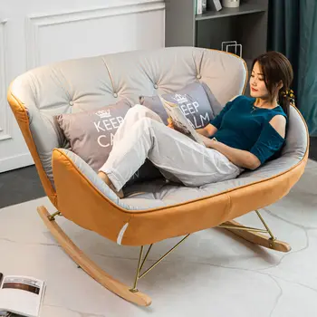 Svetlo luxusné hojdacia stoličky, kreslo, lenivý gauč vysokej kvality Nordic rodiny obývacia izba kreslo kreslo kreslo
