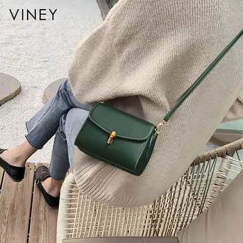 Ženské taška 2021 nové trendy kožené módne jednoduché malé námestie taška jeden-rameno šikmé taška žien sto malá taška