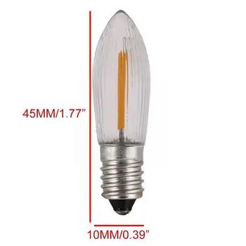 1pcs E10 LED Sviečka Svetlo Výmena Žiarovky Pre Ľahké Reťazce 10V-55V AC Pre Kúpeľne, Kuchyne Domov Lampy Žiarovky Dekor E7N5 Obrázok 5