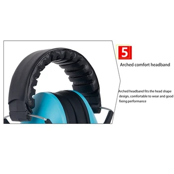 2 KS Anti-Noise slúchadlové chrániče Sluchu na Ochranu proti Hluku a Ochrana Sluchu A potlačenie Šumu Redukcia slúchadlové chrániče Sluchu, Ružová & Blue Obrázok 3