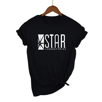2022 Nové Módne Letné Zábavné Americká Dráma Flash tričko STAR Laboratórií Ženy komiksy TV Star Labs bavlna T-shirt