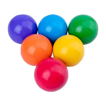 6Pcs Drevené Rainbow Gule Deti Zábavné Hračky Skoro Vzdelávacie Hračka Stavebné Bloky, Vzdelávacie Hračky pre Domáce Obchod Deti