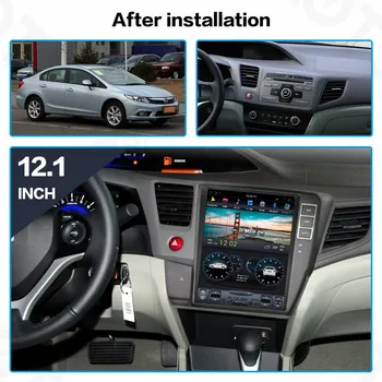 Aotsr Android 7.1 Tesla Auta GPS navigácie Pre Honda Civic 2012-2015 video prehrávač, multimediálne stereo Navigácia jeden din rádio