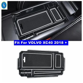 Auto Opierke Úložný Box Zásobník vhodné Pre Volvo XC40 2018 - 2022 Príslušenstvo Centrum Úložný Box Kontajner Rukavice Organizátor puzdro