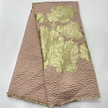 Brocade Čipky Textílie 2021 Hot Predaj Afrických Organza Čipky Textílie, Zladené S Žakárové Tkaniny, Môžete Šiť Svadobné Šaty D4550