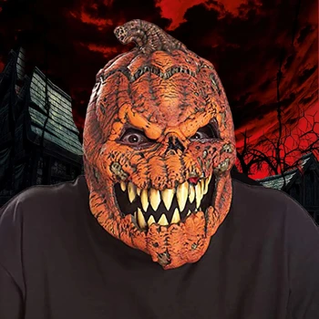 Halloween Horror Variácie Tekvicové Hlavy Dekorácie Pumpkin Head Demon Latexovú Masku, Maškaráda, Karneval, Halloween Masky