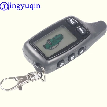jingyuqin 2-pásmový LCD Diaľkové Keychain príveskom, Kryt ruskej Verzie Pre Tomahawk TW9030 Radič LCD, obojsmerné Auto Alarm Systém