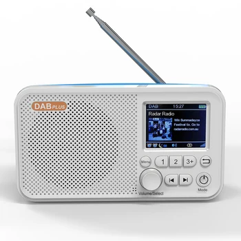 LCD Displej Digitálne Rádio Ploche Budík DAB DAB+ FM Bluetooth-kompatibilné Vysielania Rádio Podporuje TF Kartu, MP3 Prehrávač