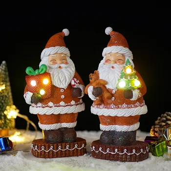 Led Svietiace Vianočný Stromček Santa Claus Živice Bábika 2023 Vianočné Ozdoby Domov Obývacia Izba Ploche Vianoce Na Dedine Ozdoby