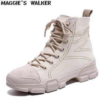 Maggie je Walker dámskej Módy Jar Martin Topánky na Jeseň Bežné Šnurovanie Členková Obuv Na Predaj Veľkosť 35~39