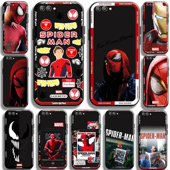 Marvel Spiderman Iron Man Pre Huawei Honor V20 V9 V10 Telefón Prípade Shell Coque Späť Funda TPU Mäkké Pokrytie Kvapaliny Kremíka