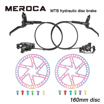 MEROCA M8000 horský bicykel, brzda 160mm hydraulické kotúčové brzdy bilaterálne brzdy 800/1400mm bicykel predné brzdy a zadné brzdové