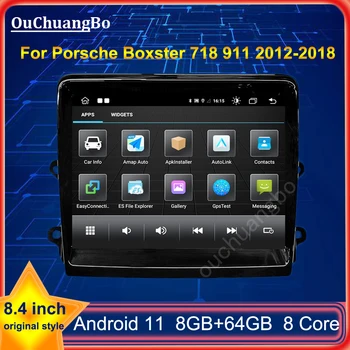 Ouchuangbo autorádia GPS Pre Boxster 718 911 991 Carrera GTS GT2 RS 982 2012-2018 S 8 Jadro 64GB Android 11 Carplay