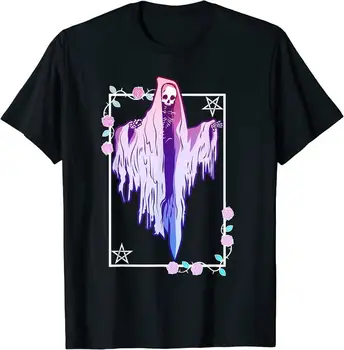 Pastelové Goth Ghost Tarot Štýl T-Shirt