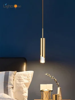 Post-moderný jediný-vedúci spálňa, nočné lampy minimalistický reštaurácia art designer 3 barovým pultom prívesok svetlá