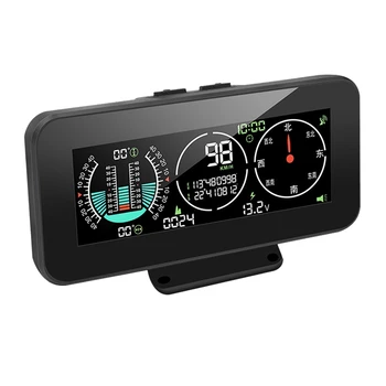 Pre Všetky Autá M60 Auta GPS HUD Rýchlomer Inteligentné Inclinometer Off-Road Rýchlosť Zobrazenie Nakloniť Ihrisku Uhol Kompas Obrázok 0