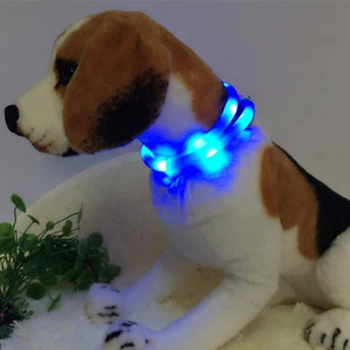 Psa LED Golier USB Nabíjateľné Psa Žiariace Golier na Noc Bezpečnostné Svetlo pre Malé a Stredne Veľkých Psov