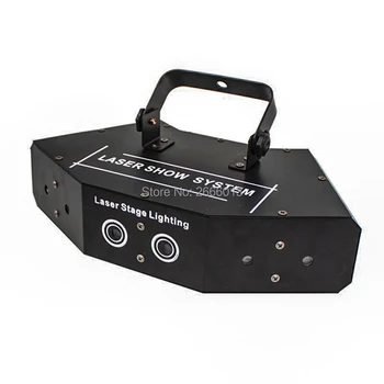 RGB 6 Šošovky Lasera Obraz Lineárneho Lúč Scan Fáze Svetlo Pre DJ Tanečné Bar Club Vianoce Domov Party Disco Efekt Svetlá Laserový Systém Zobraziť Obrázok 2