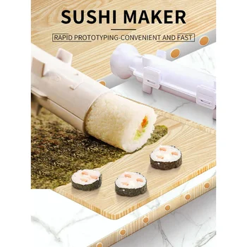 Rýchly Sushi Maker Valček Ryže Plesní, Zeleniny, Mäsa Koľajových Gadgets DIY Sushi Zariadenie, Stroj na Výrobu Kuchynský Riad