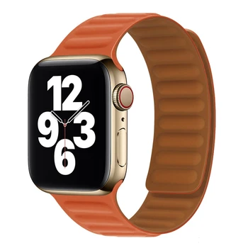 Sa vzťahujú na Apple Hodinky Silikónové Magnetické Absorpcie Krúžok Apple hodinky iwatch 1-7 generácie farby zodpovedajúce hodinky remienok