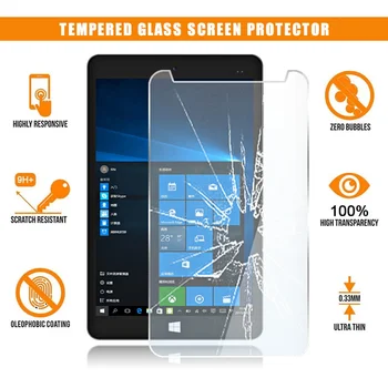 Screen Protector Pre CHUWI Vi8 Plus Tablet Tvrdeného Skla 9H Premium proti Poškriabaniu Anti-odtlačkov prstov Film Stráže Kryt Obrázok 0