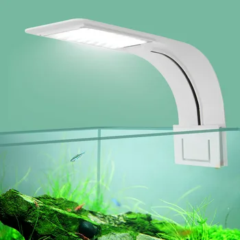 Ultra-tenký LED akvárium Akvárium Klip Svetlo Vodné Osvetlenie Zvýrazniť LED akvárium Svetlo, LED osvetlenie Akvária Obrázok 0