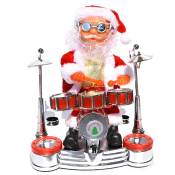 [VIP] Elektrické Santa Claus Hrá na Klavír Hudby Malú Bábiku Vianočné Ozdoby Festival Ozdoby Deti, Darčeky, Hračky Obrázok 1