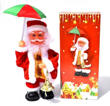 [VIP] Elektrické Santa Claus Hrá na Klavír Hudby Malú Bábiku Vianočné Ozdoby Festival Ozdoby Deti, Darčeky, Hračky Obrázok 4