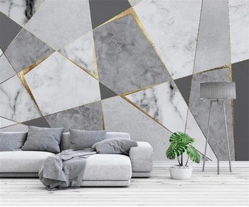 Vlastné tapetu moderný minimalistický abstraktné geometrické mramoru spálňa štúdia pozadí steny 3d tapeta papier peint Obrázok 2