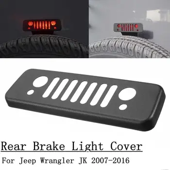 Zliatina hliníka Zadné Brzdové Svetlo Dekorácie Kryt Nálepky Prípade Jeep Wrangler JK 2007-2016 Auto Brzdu na Čítanie Rám Orezania